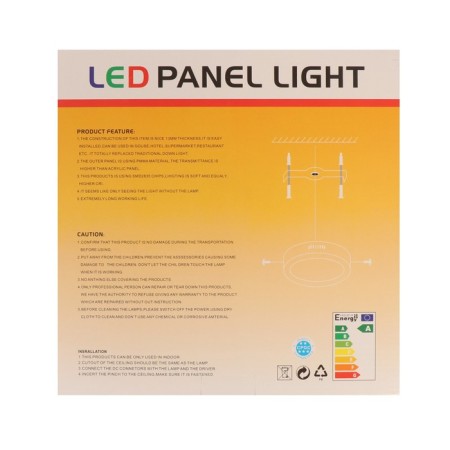 Patch LED lamp C-14, 255x35 mm, 38 W, 3420 lm, 6500 K, circle.-8