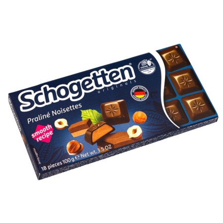 Milk chocolate SchoGetten Praliné Noisettes Chocolate "Orekhovaya Plin", 100 g-5