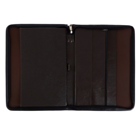 Business folder, artificial leather, 360 x 260 x 30 mm, 6D04 "luxury" brown-5