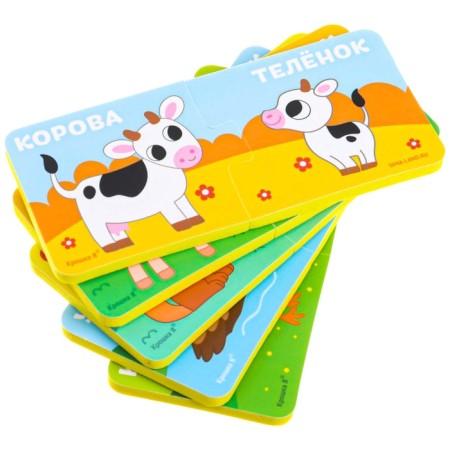 Soft puzzle for kids “Who is my mother?”, 5 puzzles, crush me-9