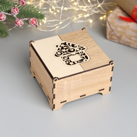 New Year's box combined "house" 10.5x10x7 cm