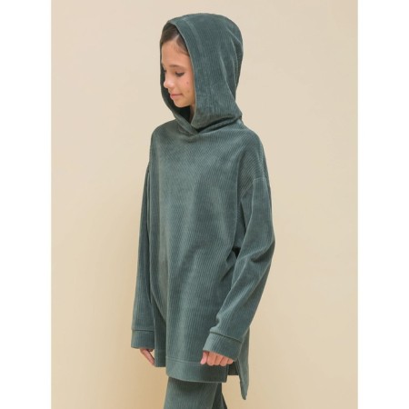 Sweatshirt for girls, height 104 cm, khaki color-2