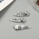 Invisibility for hair "Agatha" (set of 3 pcs) star, 5 cm, silver