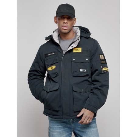 Male Winter jacket, size 52, dark blue color-6