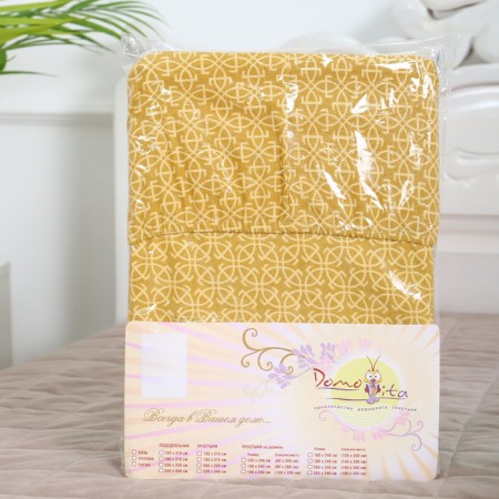 A sheet on the elastic band ATRA 140x200x20, totem yellow calico 120g/m, HL100%-5