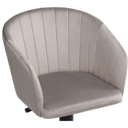 Computer chair thibault plastic/velor, black/beige 60x60x81 cm-4
