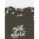 Body Children with short sleeves Rant Milk-Aholic, height 56 ​​cm, graphite color