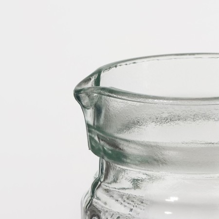 Glass jug with a lid of the shares "ribbed boundaries", 1 liter-3