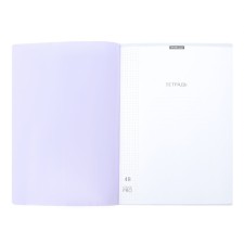 Тетрадь А4, 48 листов, клетка на скобе, ErichKrause, Классика CoverPrо Pastel, пластиковая обложка сиреневый,