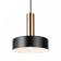 Izza lamp, 1x40W E27, black color, brass