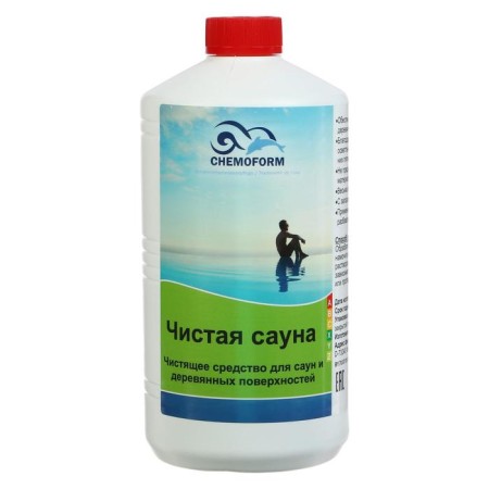 A detergent with a disinfectant property for wooden surfaces Pure sauna 1 liter