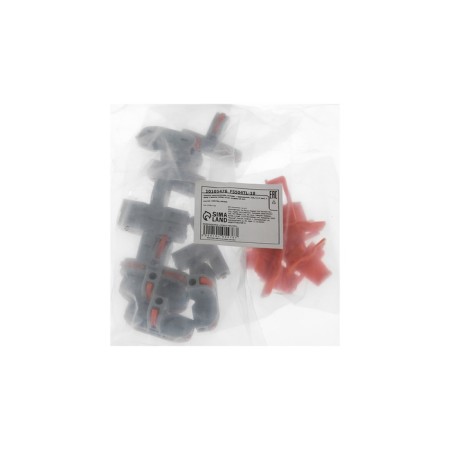 The terminal is electric, corner, with mount, 32a, 0.2-4 mm2, 1 input 2 output, set 10 pcs-3