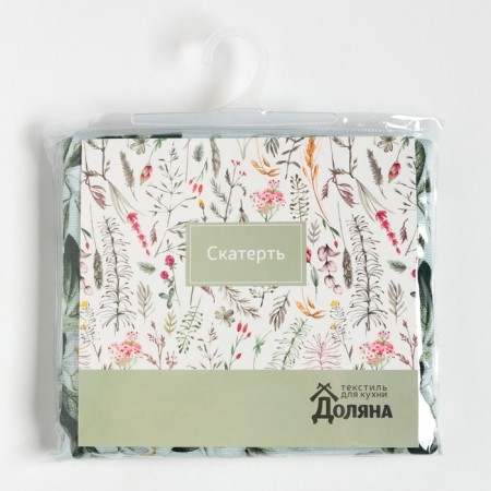 Benching tablecloth Apple Flowers 146x250 cm, 100% cotton, martial 164 g/m2-4