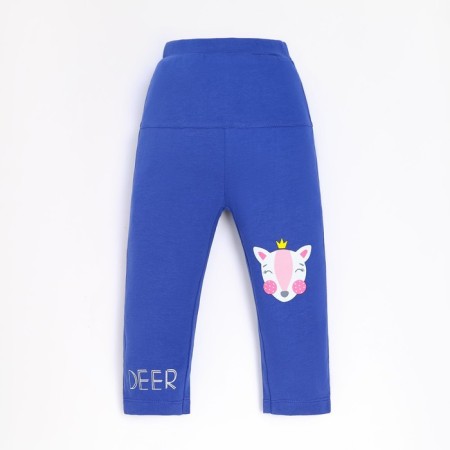 Pants for a boy, dark blue color, height 74 cm