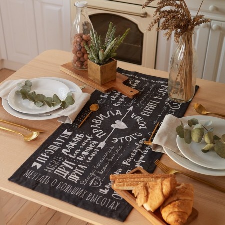 The Ethel path Rules at home 30*70 cm, 100% cotton, sarzha 190 g/m2