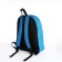 School backpack of textiles with lightning, external pocket, blue color