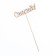 Topper "Thank you" 12x3 cm give beautifully