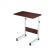 LAD bedding table for laptop, 600 × 400 × 650 (890) mm, white / wenge color