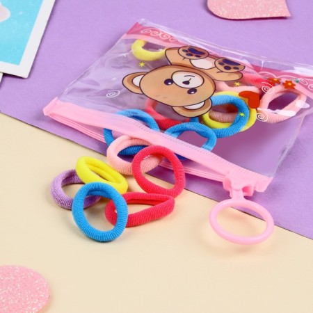 Hair gum "Fidget" (set of 20 pcs) Assorted, 2.5 cm, mix