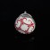 Metal handle for Blumen Haus Furniture "Eastern pattern", white, red