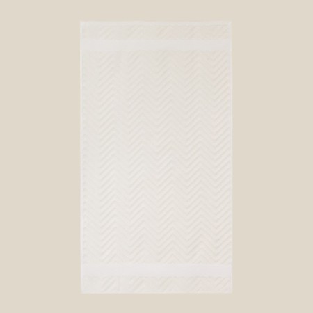 Trure -colored towel SL Home: Geometry "Blanc de Blanc" 50x90 cm, 83% cotton, 17% linen, 500 g/m2-1