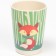 A set of children's dishes "Fox", from bamboo, 5 items: plate, bowl, glass, cutlery
