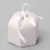 Folding box for sweets, cakes with tape, white, 6 x 6 x 4 cm