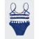 Bathing suit for girls, height 122-128 cm, blue color