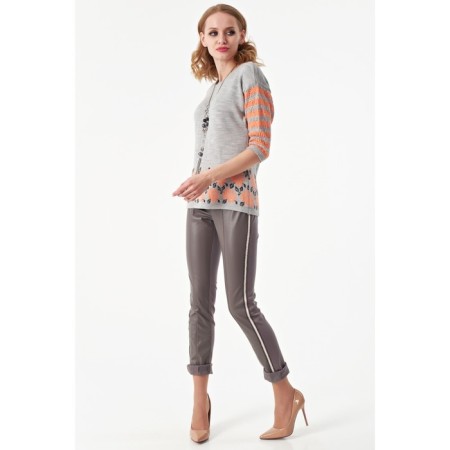 Female jumper, size 42, gray color-2