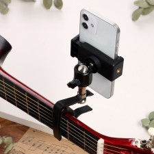 Capodastr for Music Life guitar, with a phone holder