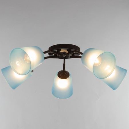 Causte "Online" (cylinder) 5x15W E27 Model: BR 00223 Wenge/Blue-1