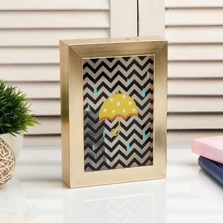 Interior plastic "Umbrella and zigzag" 17x12x3.8 cm