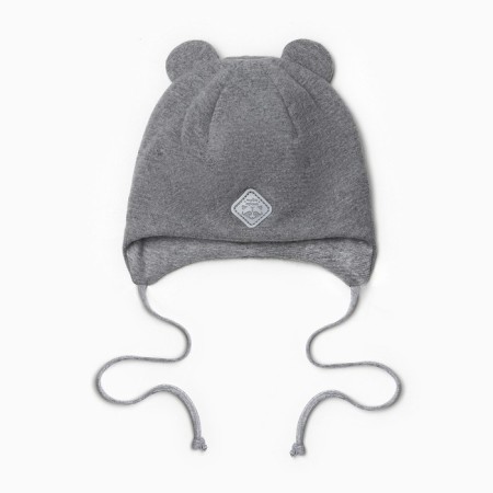 Children's hat, dark gray color, size 42-44