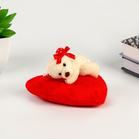 Soft toy "Bear on Heart", species mix-1