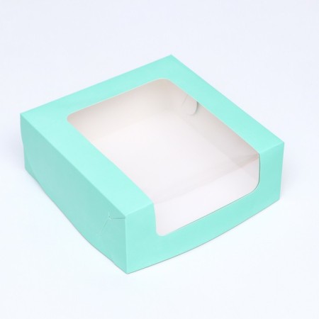 Confectionery packaging with a window, mint, 18 x 18 x 7 cm-1