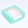 Confectionery packaging with a window, mint, 18 x 18 x 7 cm