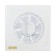 Explosive fan "Cosmetic" B125, D = 125 mm, 12 W, 40 dB, 188 m³/h, with off, indicator