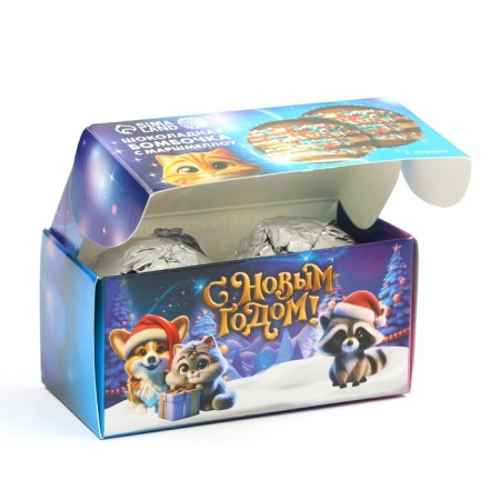 Chocolate bomb in the "Raccoon" box 2 pcs x 35 g-5