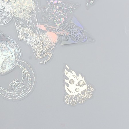 Set of stickers "immense cosmos" 45 pcs mix 8x13 cm-2