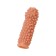 Kokos nozzle with additional stimulation, realistic, TPE, bodily, 14.7 cm