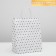 Crafts, white, “polka dots”, 24 x 10.5 x 32 cm