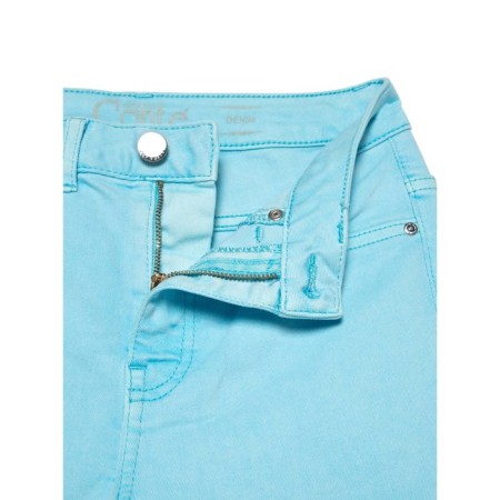 Women's jeans with a high landing CONTE Elegant Skinny, size M, color Washed Aqua Blue-4