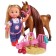 Doll "Evy" 12 cm, set with a pregnant horse