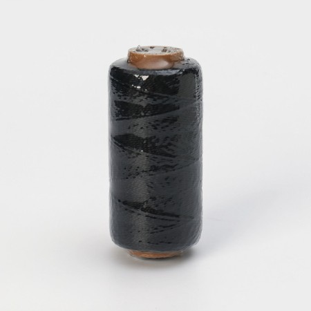Thread Twisted Dolyana, 2 ANSWER, PP, D = 1.3 mm, 200 m, Black Color Black-3