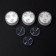 Waterproof lamp minimal mini, 3 x 1.9 cm, 3 pcs, from CR2032 (in set), remote control, rgb, IP68