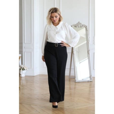 Female blouse, size 54, white color-3