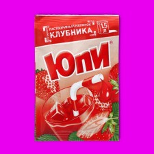 Soluble drink of the YUPI strawberries, 12 g