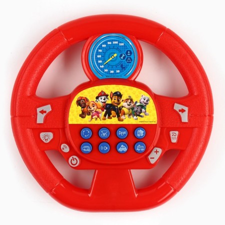 Musical steering wheel "puppy patrol", sound, red color-1
