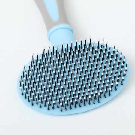 Pucker -plastic pudders soft with rounded teeth, medium, 9.5 x 16.5 cm, blue-1