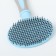 Pucker -plastic pudders soft with rounded teeth, medium, 9.5 x 16.5 cm, blue